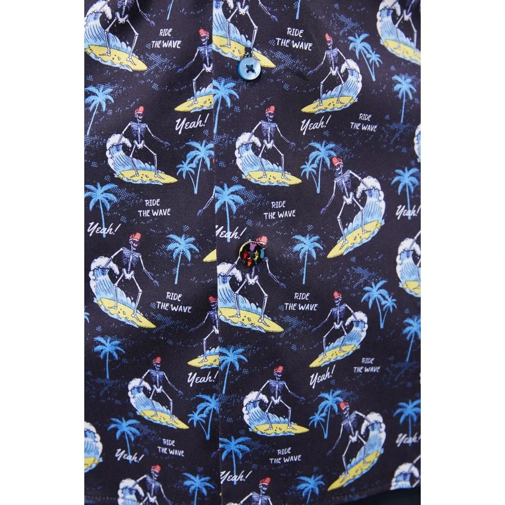 Luchiano Visconti SS23 Surfing Skeletons Shirt (medium) - Picture 5 of 5